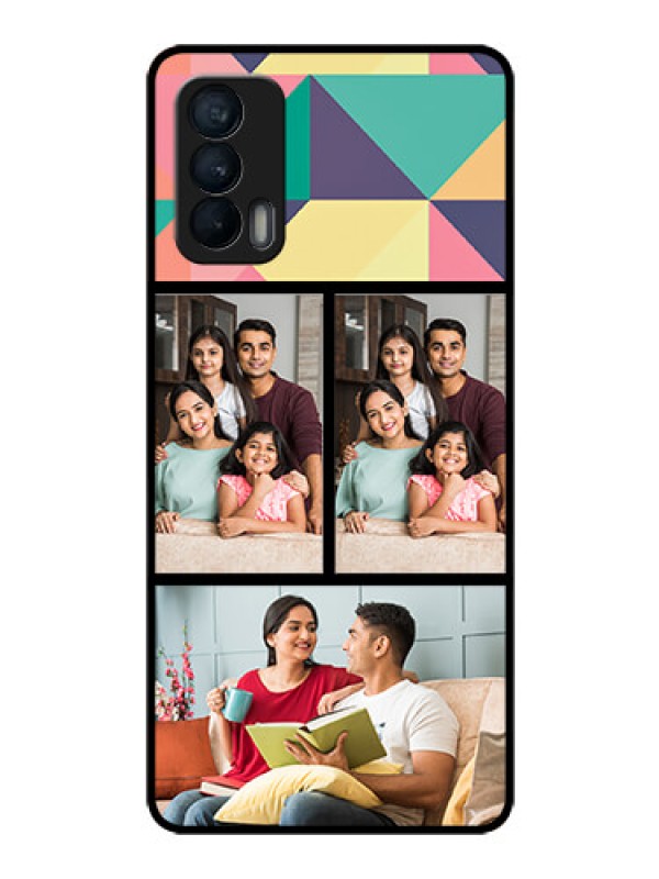 Custom Realme X7 Custom Glass Phone Case  - Bulk Pic Upload Design