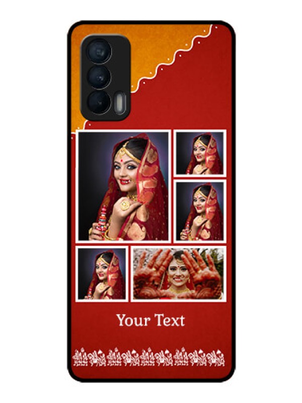Custom Realme X7 Personalized Glass Phone Case  - Wedding Pic Upload Design