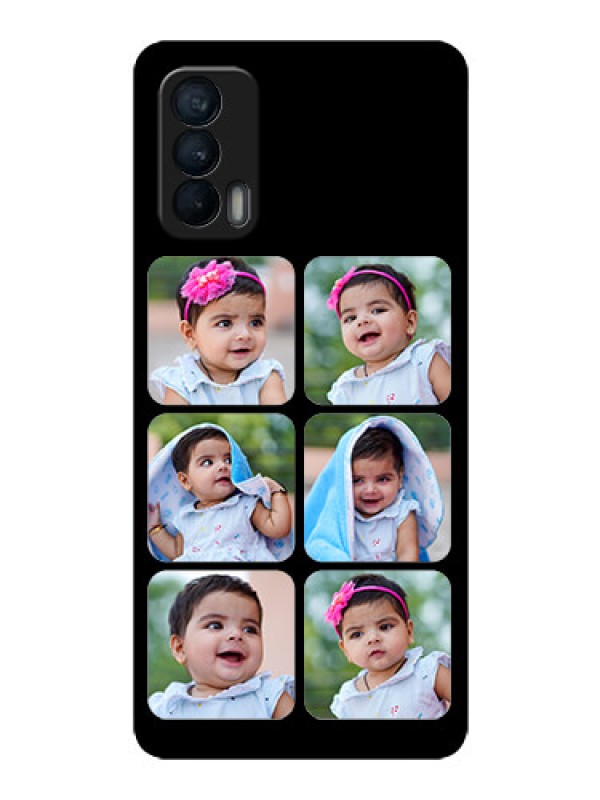 Custom Realme X7 Photo Printing on Glass Case  - Multiple Pictures Design
