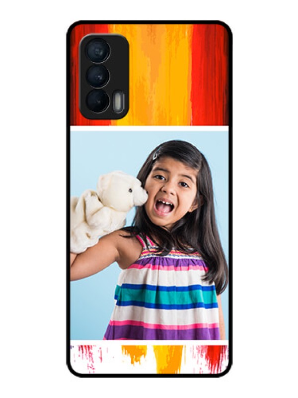 Custom Realme X7 Personalized Glass Phone Case  - Multi Color Design
