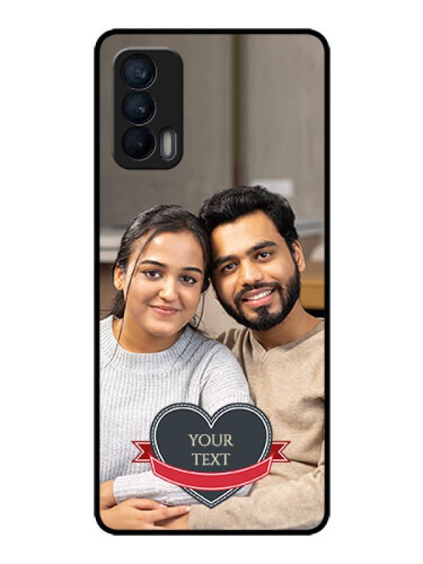 Custom Realme X7 Custom Glass Phone Case  - Just Married Couple Design