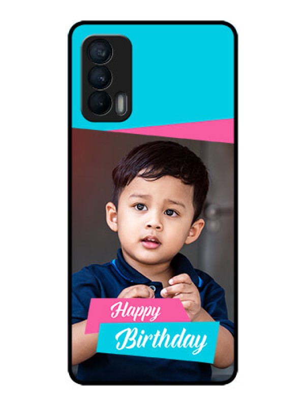 Custom Realme X7 Personalized Glass Phone Case  - Image Holder with 2 Color Design