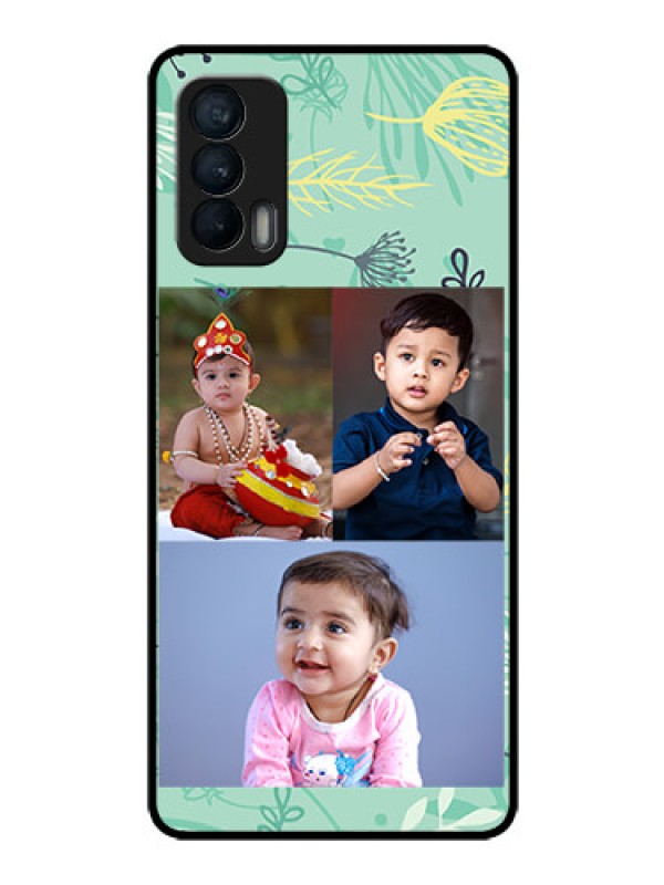 Custom Realme X7 Photo Printing on Glass Case  - Forever Family Design 