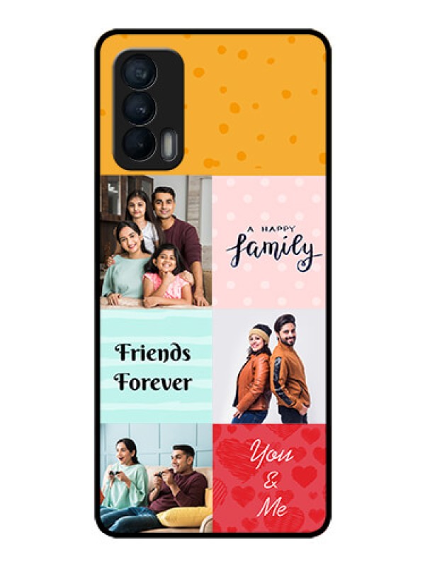 Custom Realme X7 Personalized Glass Phone Case  - Images with Quotes Design
