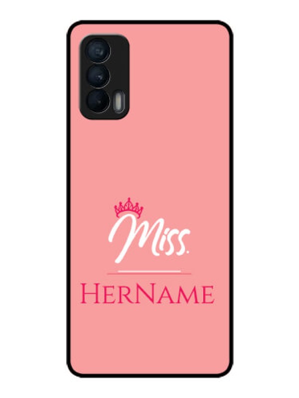 Custom Realme X7 Custom Glass Phone Case Mrs with Name
