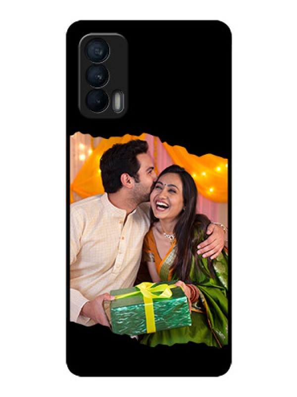Custom Realme X7 Custom Glass Phone Case - Tear-off Design
