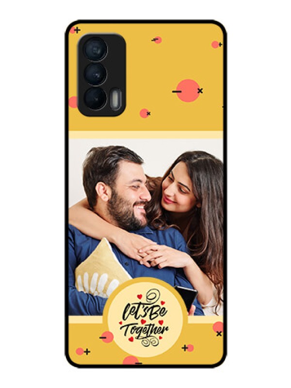 Custom Realme X7 Photo Printing on Glass Case - Lets be Together Design