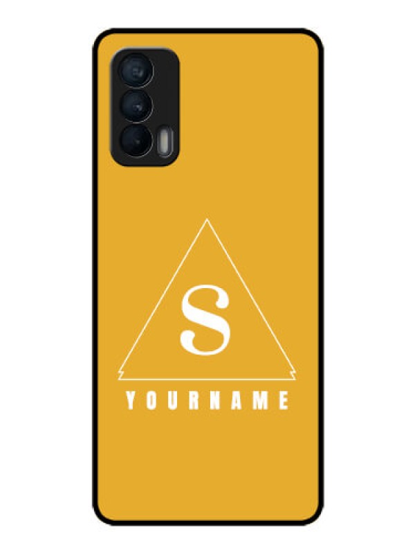 Custom Realme X7 Personalized Glass Phone Case - simple triangle Design