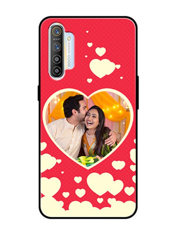 Custom Realme XT Custom Glass Mobile Case  - Love Symbols Phone Cover Design