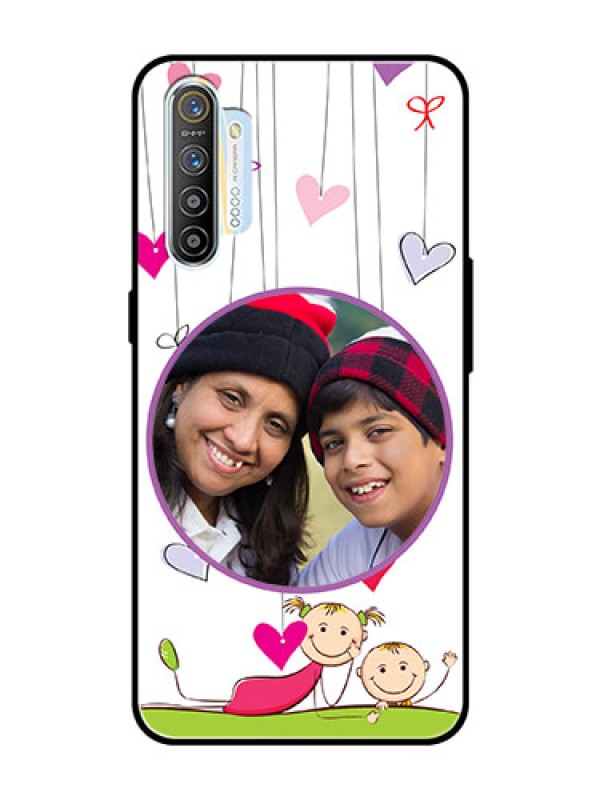 Custom Realme XT Photo Printing on Glass Case  - Cute Kids Phone Case Design