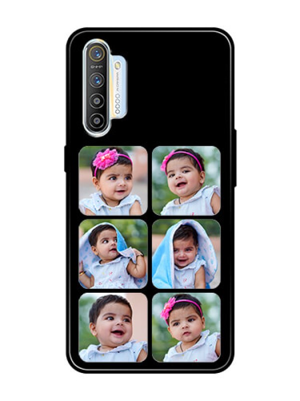 Custom Realme XT Photo Printing on Glass Case  - Multiple Pictures Design