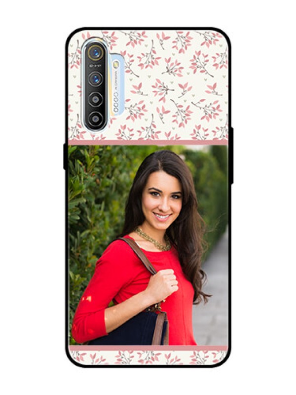 Custom Realme XT Custom Glass Phone Case  - Premium Floral Design