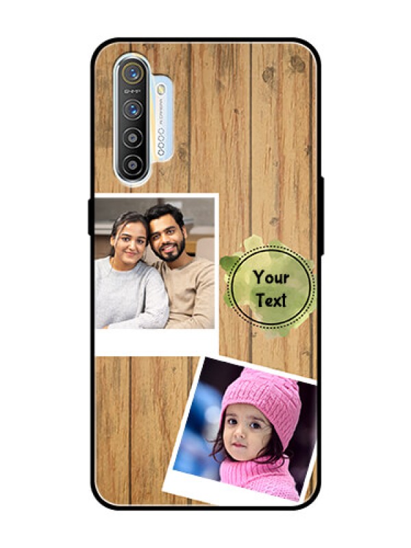 Custom Realme XT Custom Glass Phone Case  - Wooden Texture Design