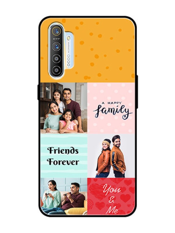 Custom Realme XT Personalized Glass Phone Case  - Images with Quotes Design