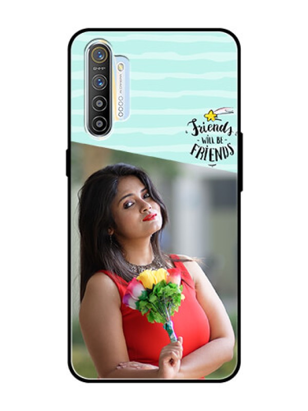 Custom Realme XT Custom Glass Phone Case  - Friends Picture Icon Design