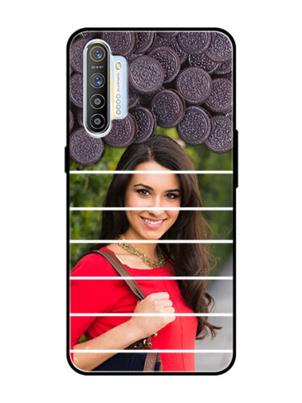 Custom Realme XT Custom Glass Phone Case  - with Oreo Biscuit Design