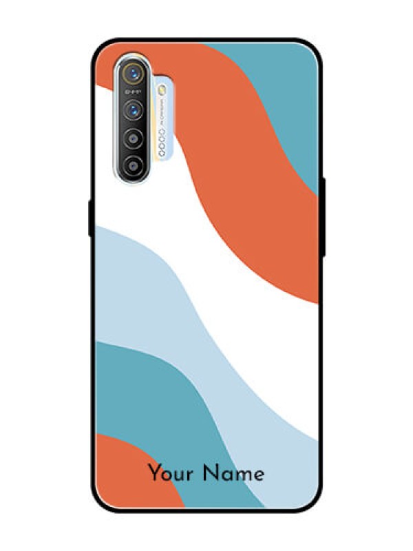 Custom Realme Xt Custom Glass Mobile Case - coloured Waves Design