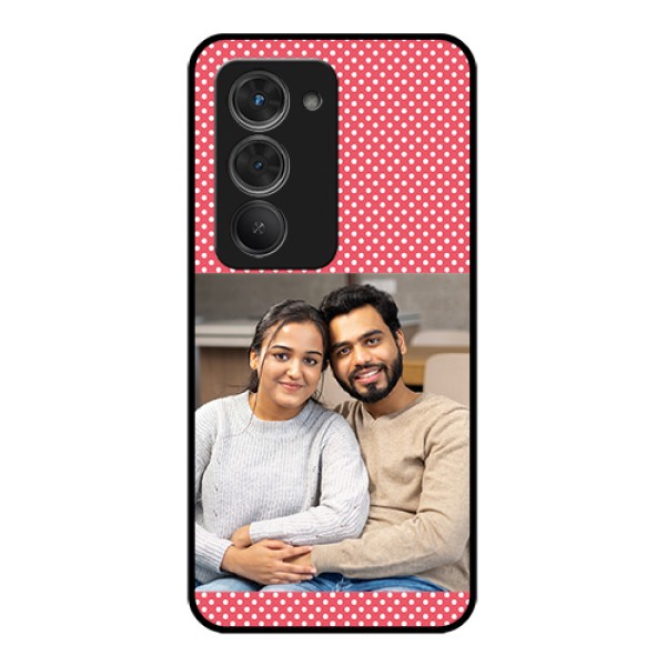Redmi 15 5G Custom Glass Phone Case - White Dotted Design