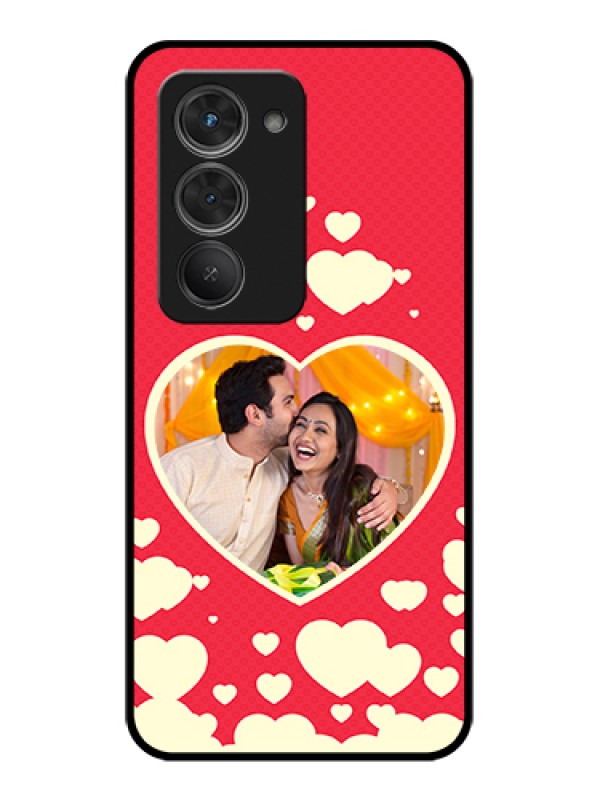 Custom Redmi 15 5G Custom Glass Phone Case - Love Symbols Phone Cover Design