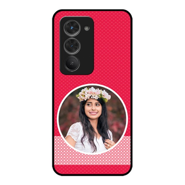 Redmi 15 5G Custom Glass Phone Case - Pink Color Pattern Design