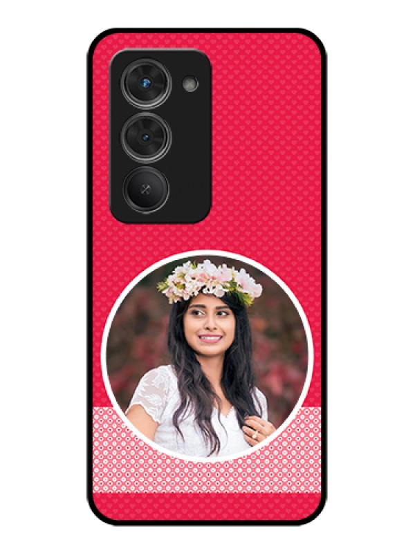 Custom Redmi 15 5G Custom Glass Phone Case - Pink Color Pattern Design