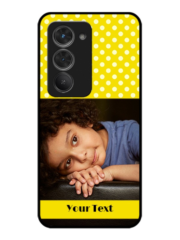 Custom Redmi 15 5G Custom Glass Phone Case - Bright Yellow Case Design