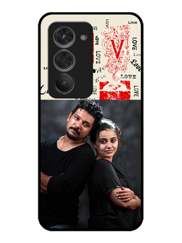 Custom Redmi 15 5G Custom Glass Phone Case - Trendy Love Design Case