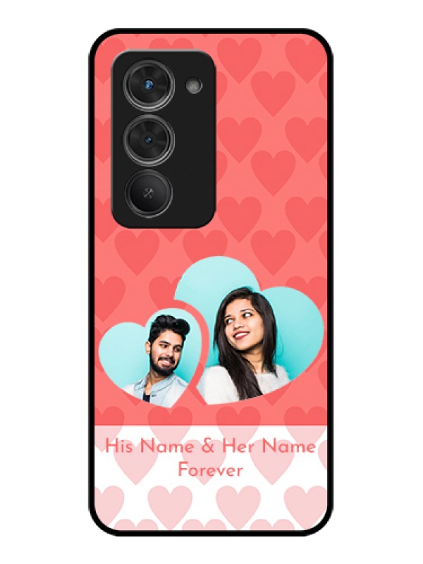 Custom Redmi 15 5G Custom Glass Phone Case - Couple Pic Upload Design