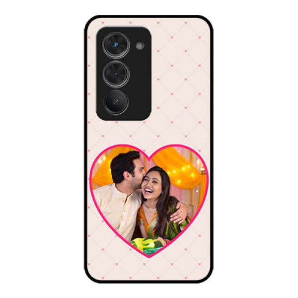 Redmi 15 5G Custom Glass Phone Case - Heart Shape Design