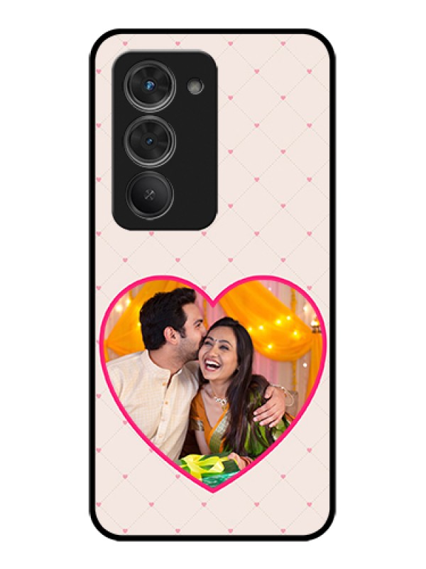 Custom Redmi 15 5G Custom Glass Phone Case - Heart Shape Design