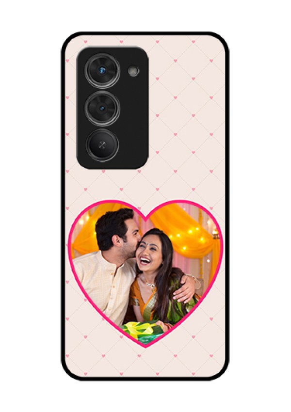 Redmi 15 5G Custom Glass Phone Case - Heart Shape Design