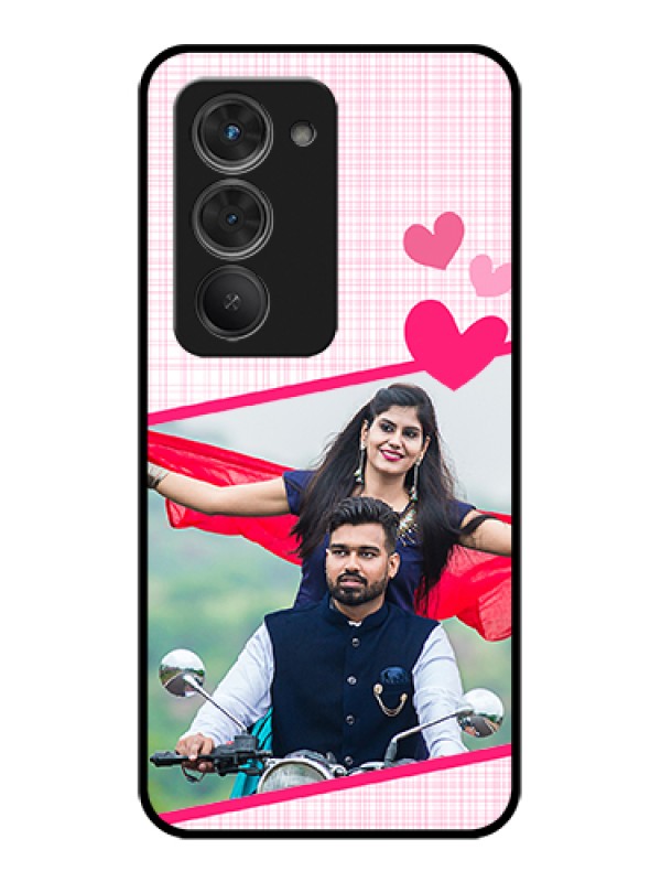 Custom Redmi 15 5G Custom Glass Phone Case - Love Shape Heart Design