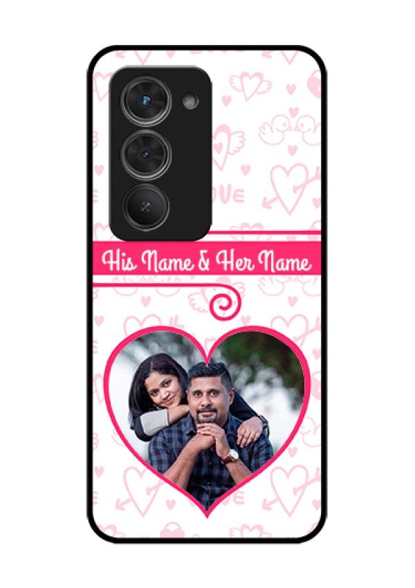 Redmi 15 5G Custom Glass Phone Case - Heart Shape Love Design