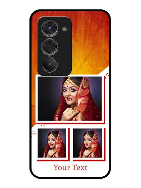 Custom Redmi 15 5G Custom Glass Phone Case - Wedding Memories Design