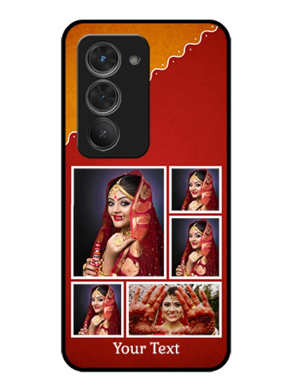 Custom Redmi 15 5G Custom Glass Phone Case - Wedding Pic Upload Design