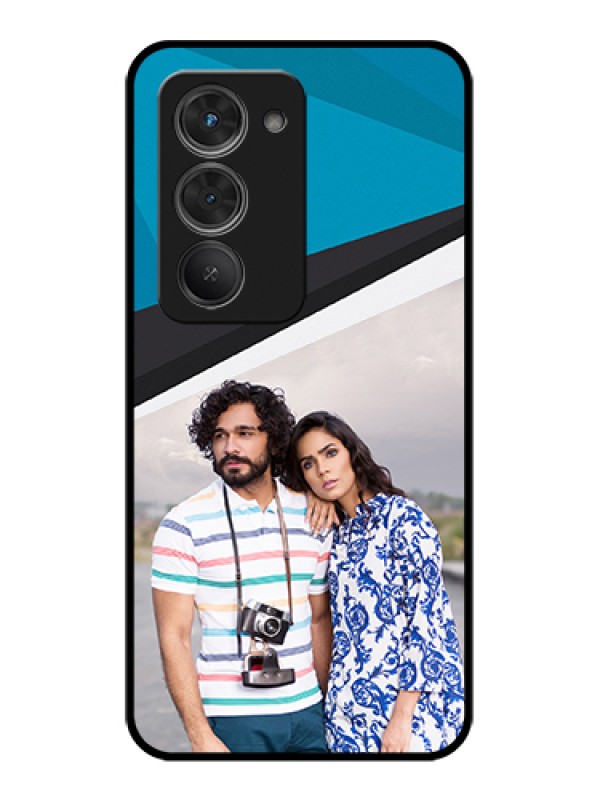 Custom Redmi 15 5G Custom Glass Phone Case - Simple Pattern Photo Upload Design
