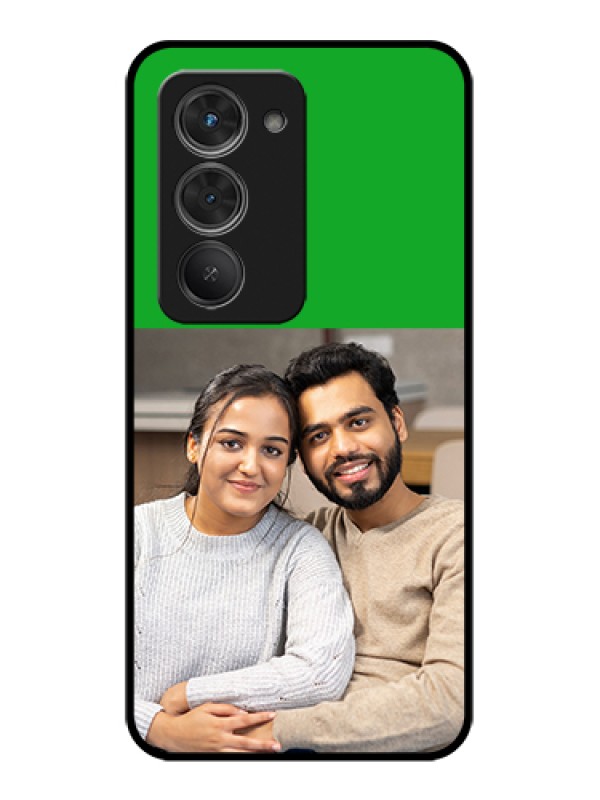 Custom Redmi 15 5G Custom Glass Phone Case - Green Pattern Design