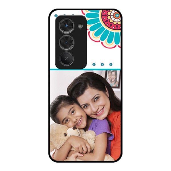 Redmi 15 5G Custom Glass Phone Case - Flower Design