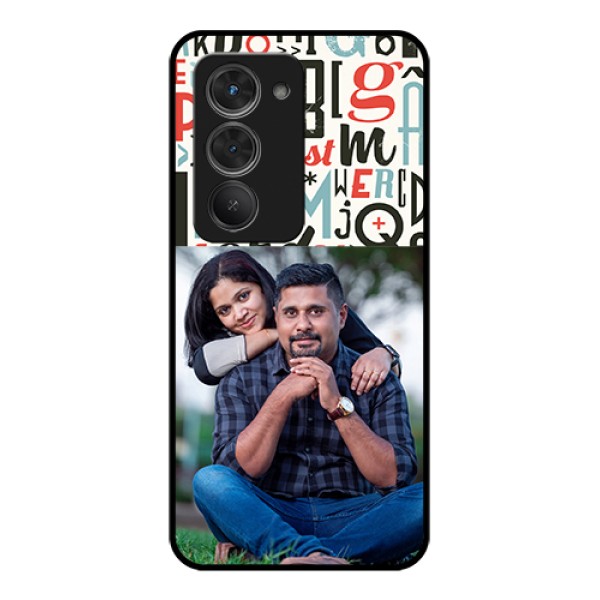 Redmi 15 5G Custom Glass Phone Case - Alphabet Design