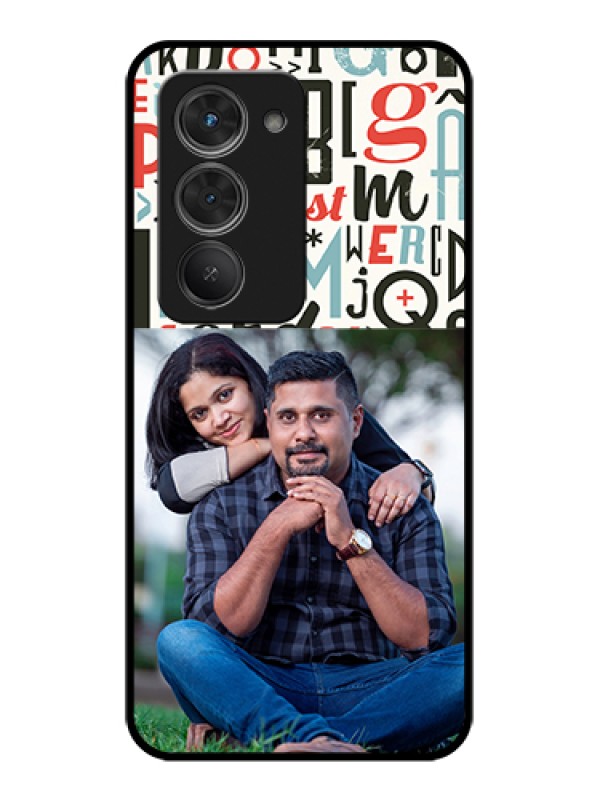 Custom Redmi 15 5G Custom Glass Phone Case - Alphabet Design
