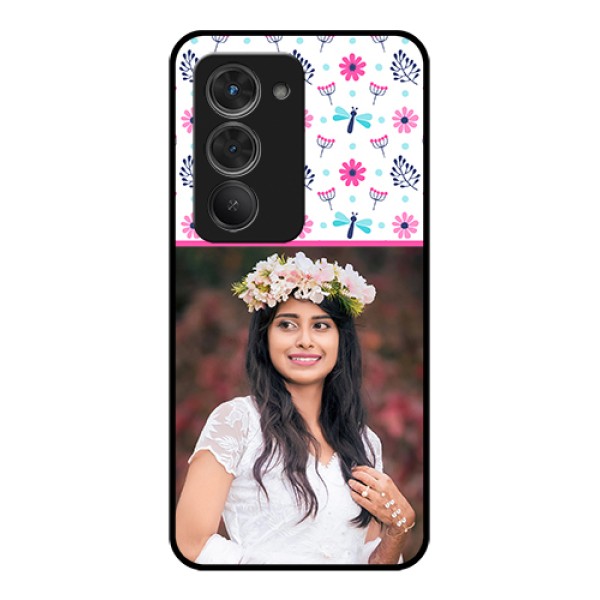 Redmi 15 5G Custom Glass Phone Case - Colorful Flower Design Redmi 15 5G Custom Glass Phone Case - Colorful Flower Design