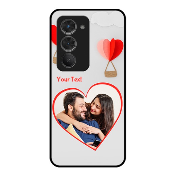 Redmi 15 5G Custom Glass Phone Case - Parachute Love Design
