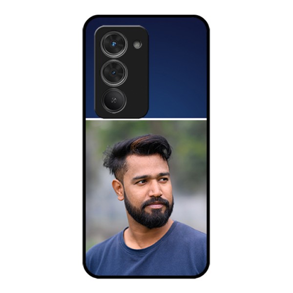 Redmi 15 5G Custom Glass Phone Case - Simple Royal Blue Design Redmi 15 5G Custom Glass Phone Case - Simple Royal Blue Design