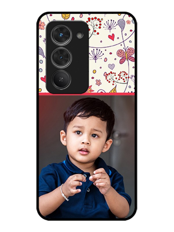 Custom Redmi 15 5G Custom Glass Phone Case - Premium Floral Design