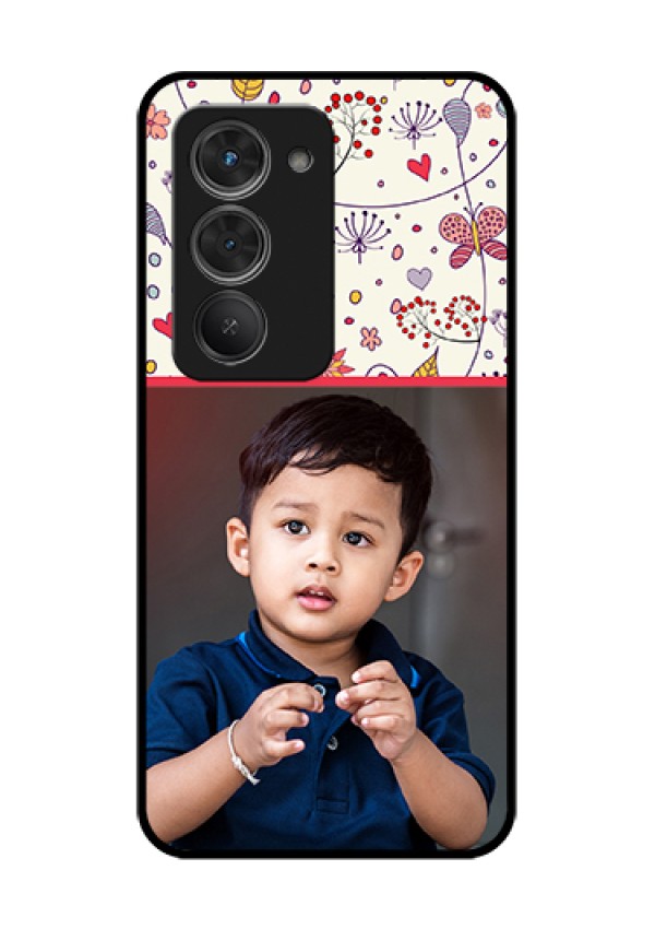 Redmi 15 5G Custom Glass Phone Case - Premium Floral Design