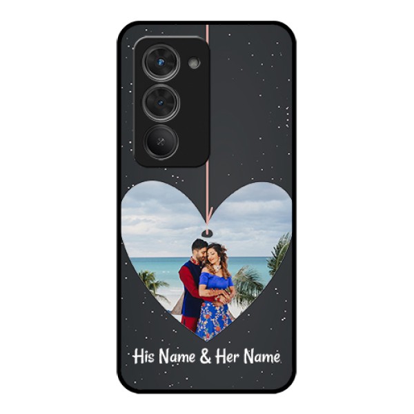 Redmi 15 5G Custom Glass Phone Case - Hanging Heart Design