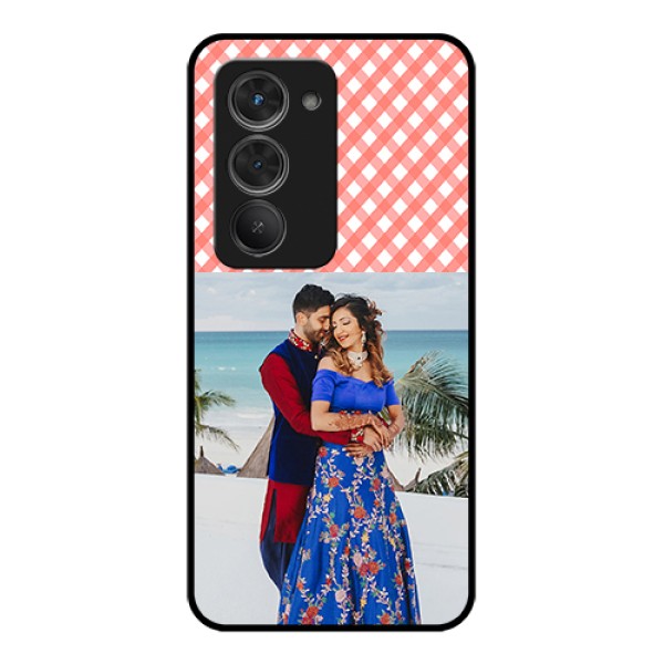 Redmi 15 5G Custom Glass Phone Case - Pink Pattern Design