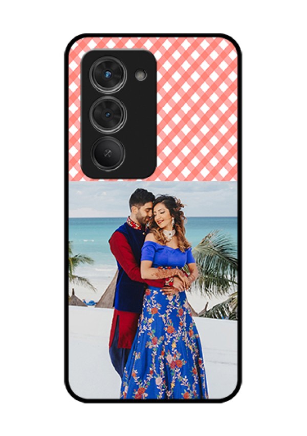 Redmi 15 5G Custom Glass Phone Case - Pink Pattern Design