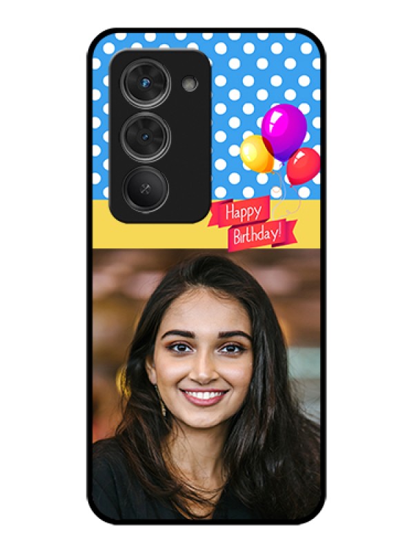 Custom Redmi 15 5G Custom Glass Phone Case - Happy Birthday Design