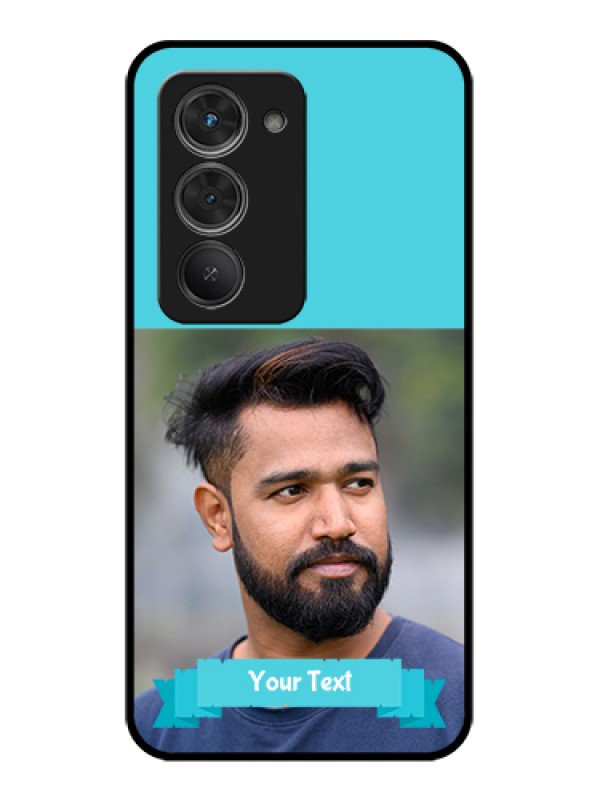 Custom Redmi 15 5G Custom Glass Phone Case - Blue Color Design